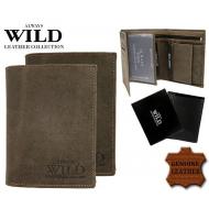 Meeste rahakott D1072-SACHL BROWN, ALWAYS WILD, Nahast rahakotid